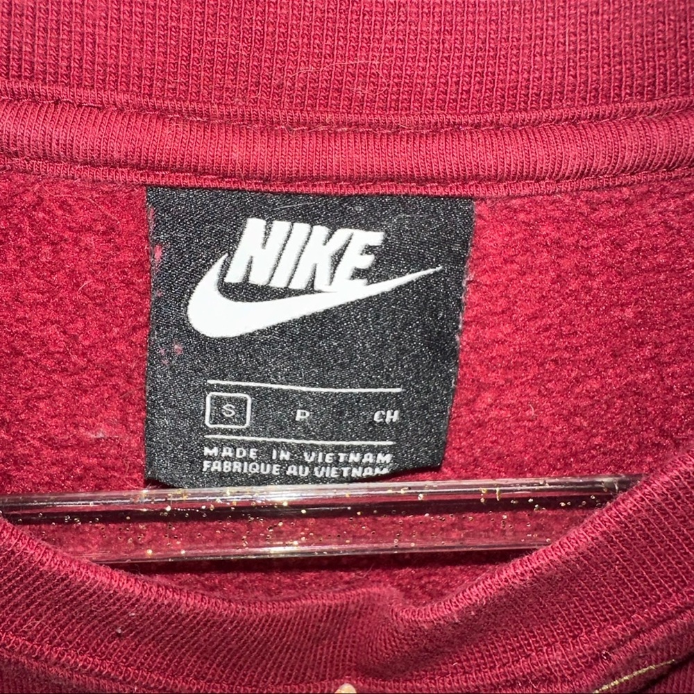Nike Womens Logo Printed Crewneck Sweater Size Small - Picture 2 of 3
